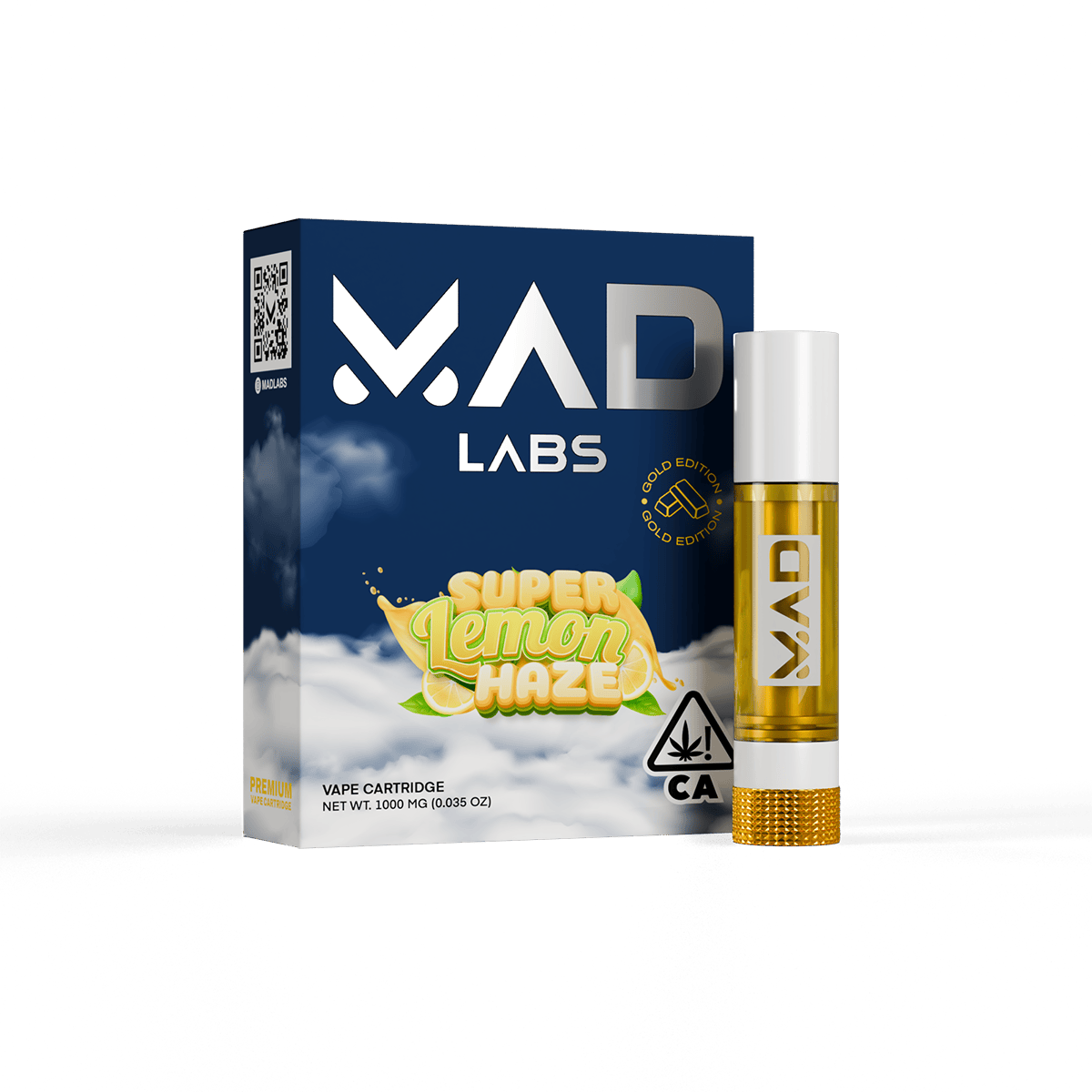 Mad Labs - Super Lemon Haze - Vape Cartridge 1G