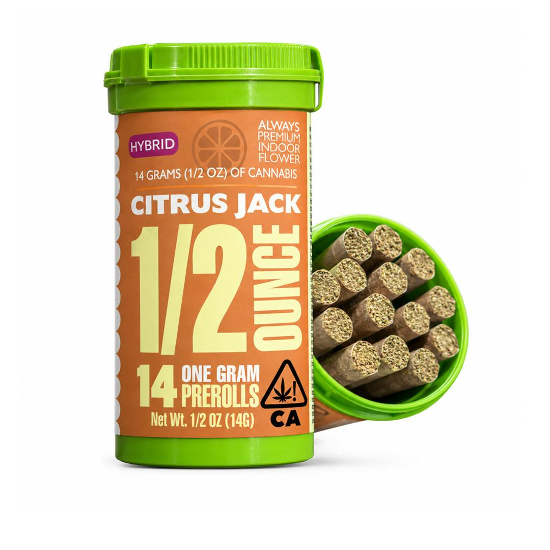 Citrus Jack - 14 Pack Pre-Rolls - Hybrid - 1g Each (1/2 Oz Total)