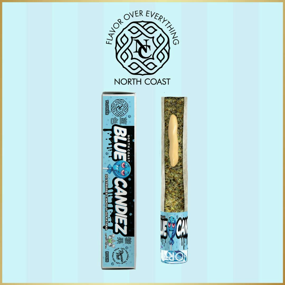 NC x HW x AF | Blue Candiez | Tier 2 Donut Hash Infused Joint | 2.5g