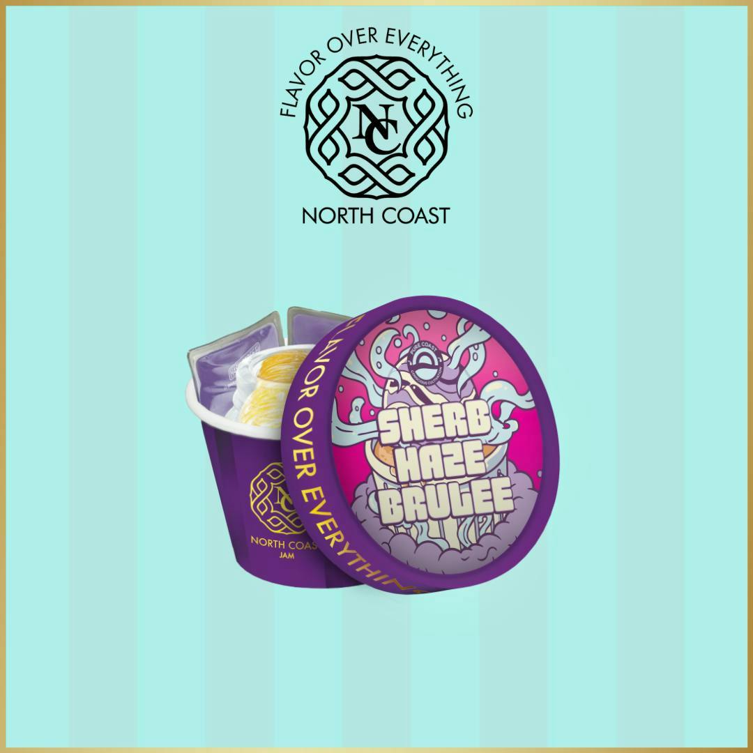 North Coast x Pure Coast | Sherb Haze Brulee | Tier 2 Rosin | Jam | 1g