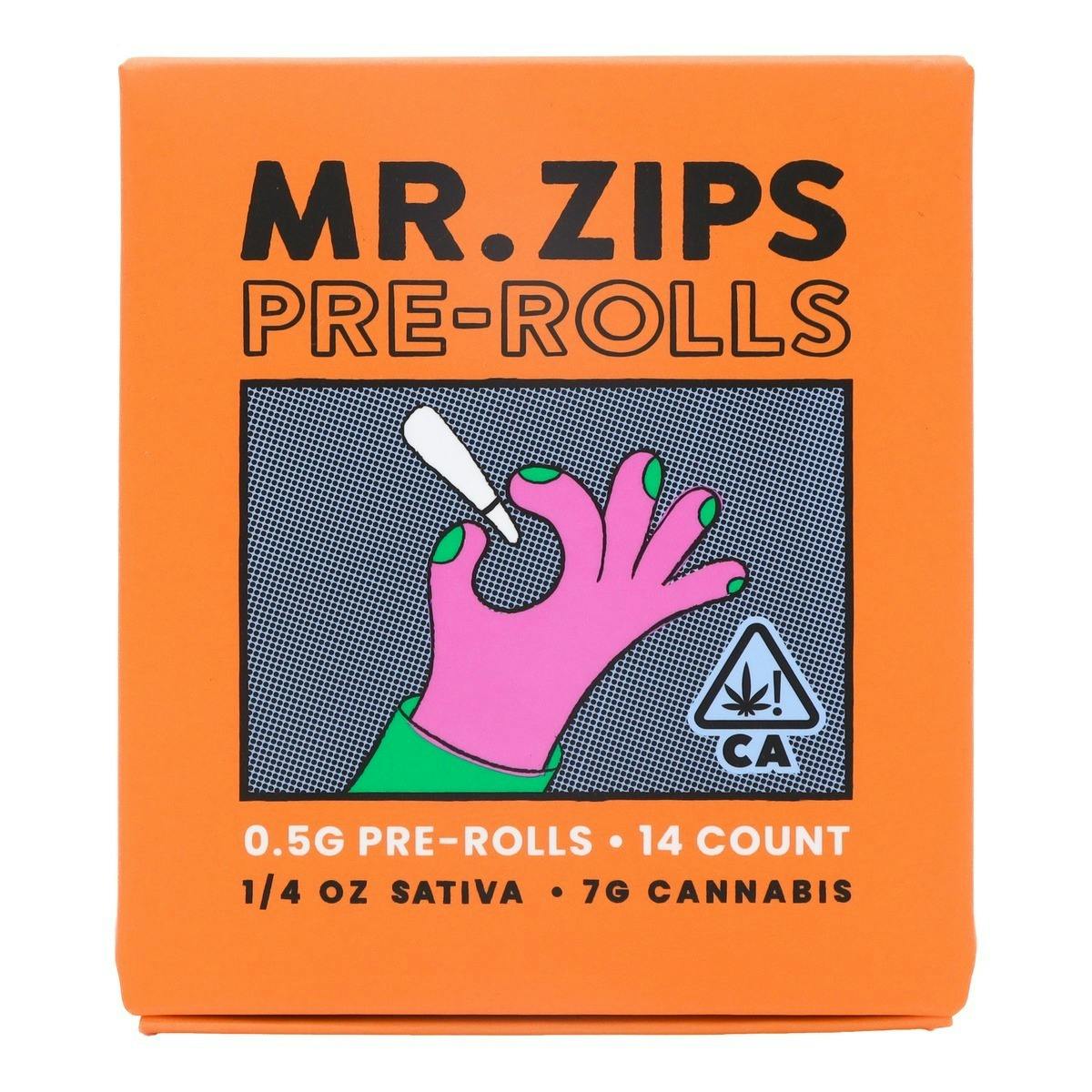 MR. ZIPS | Sour Diesel | Sativa | Pre-Roll | 14-Pack 0.5g