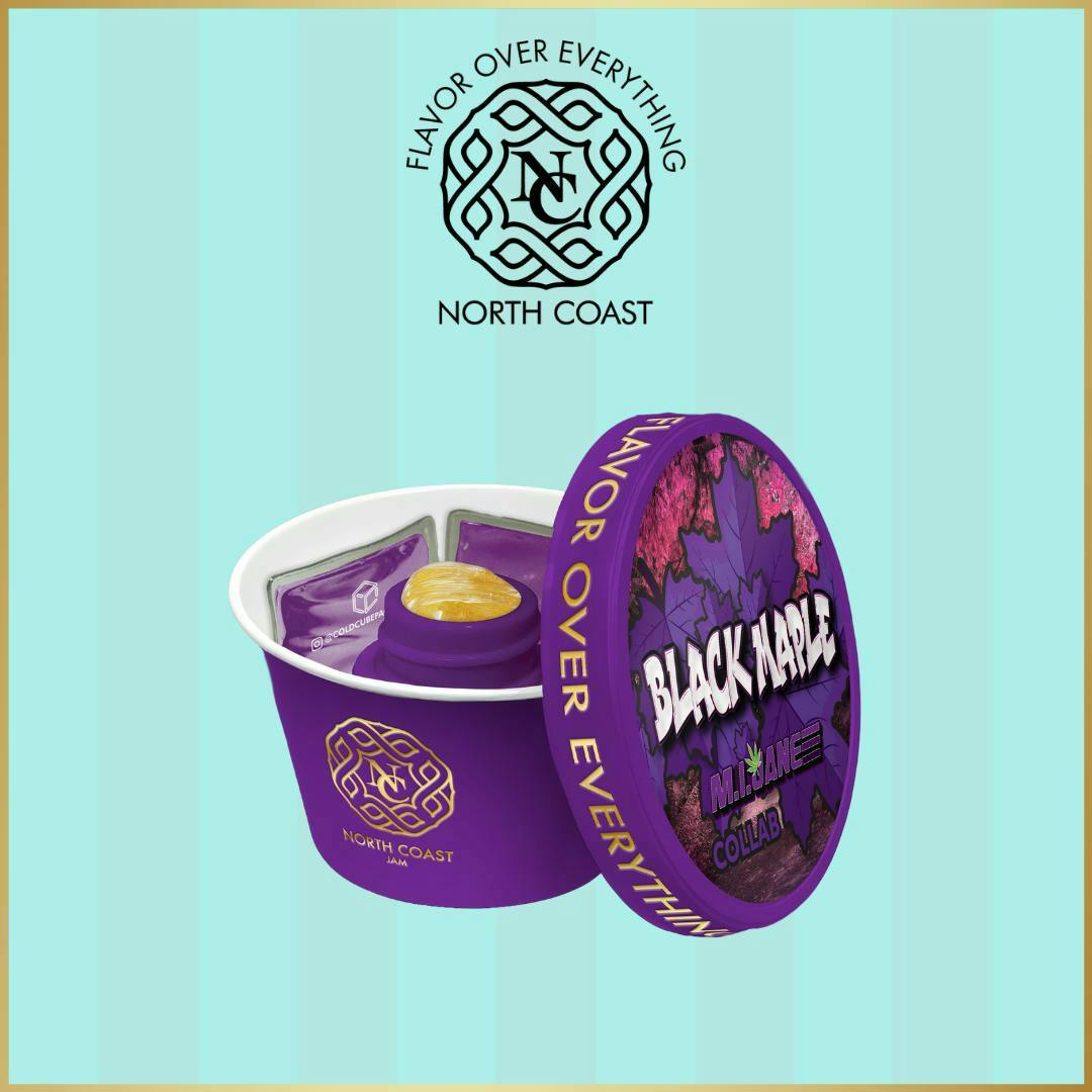 North Coast x Bay Breeze | Black Maple | Tier 3 Rosin | Jam | 1g