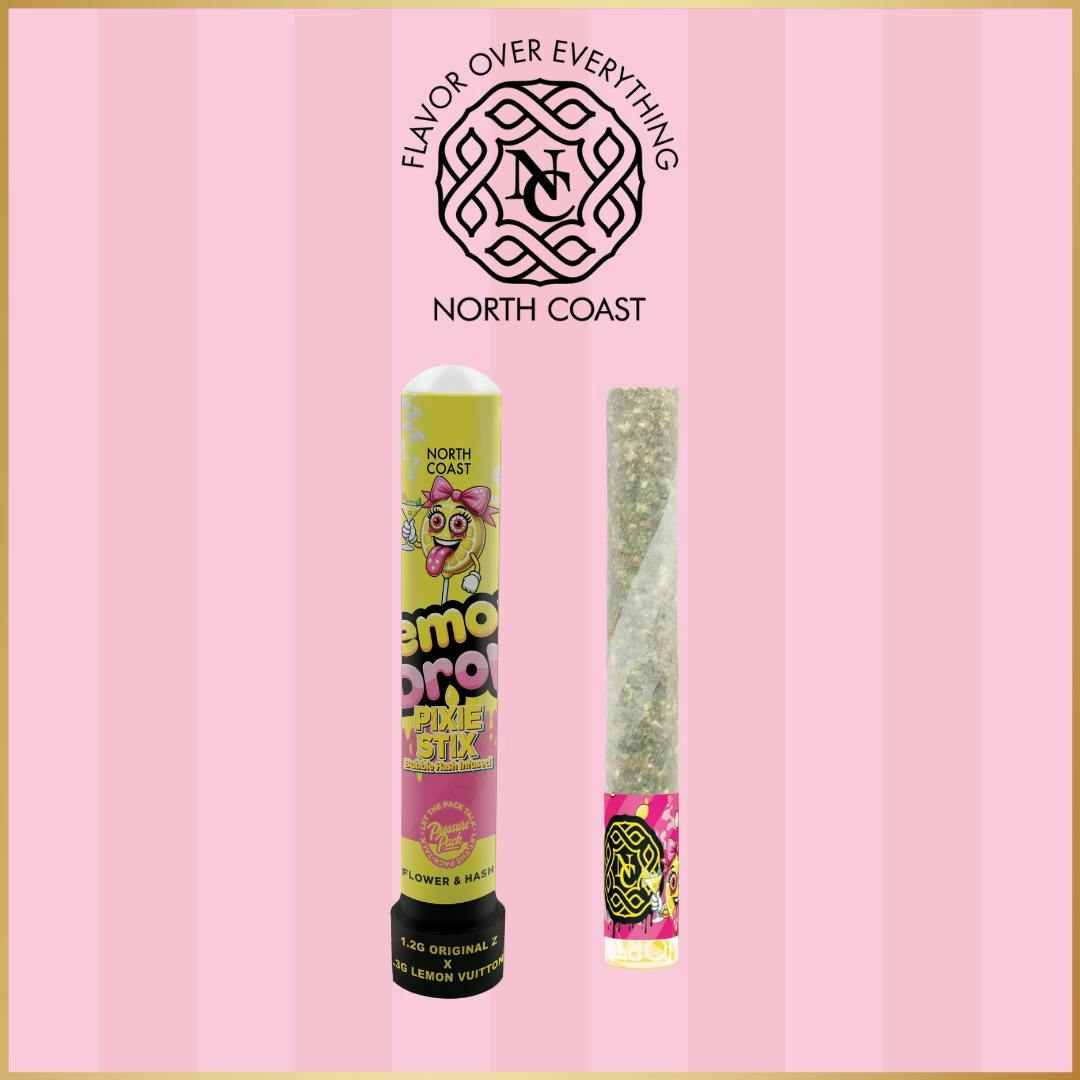 NC x HW x BB | Pixie Stix | Lemon Drop | Tier 2 Hash Infused Joint | 1.5g