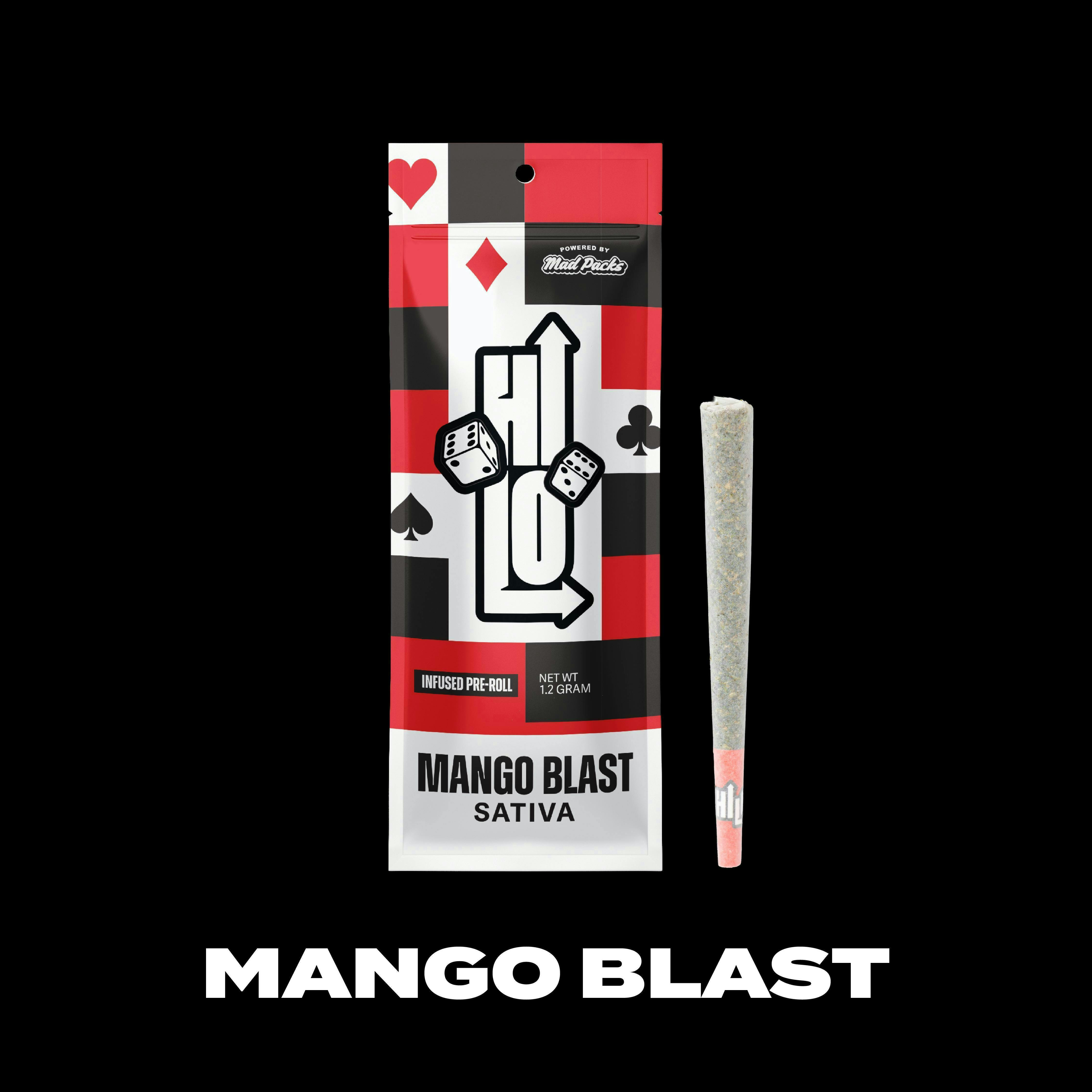 Hi-Lo | 1.2g Infused Preroll | Mango Blast by Mad Packs