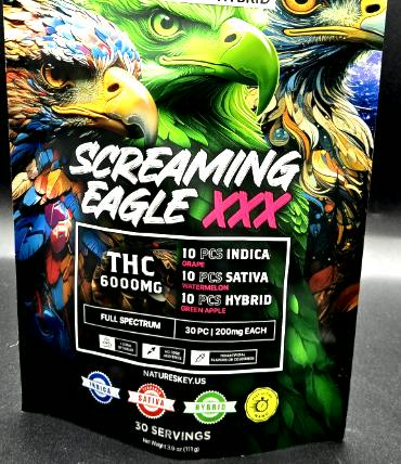 Screamin Eagle | Variety Gummies | 6000mg | 30 ct | 200mg/ea