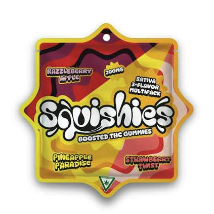 Squishie's Sativa Rosin Gummies 3-Flavor Multipack | 200mg | 10ct | 20mg/ea
