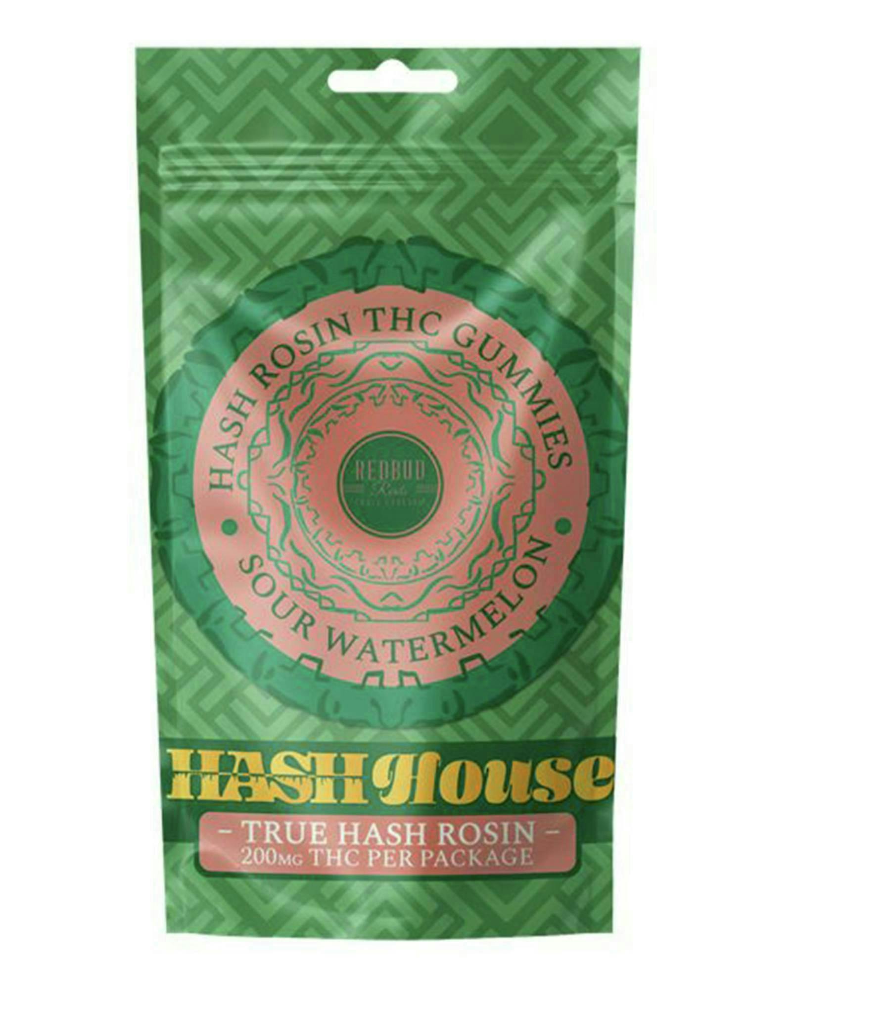 Sour Watermelon Hash Rosin Gummies | 200mg | 10ct | 20mg/ea