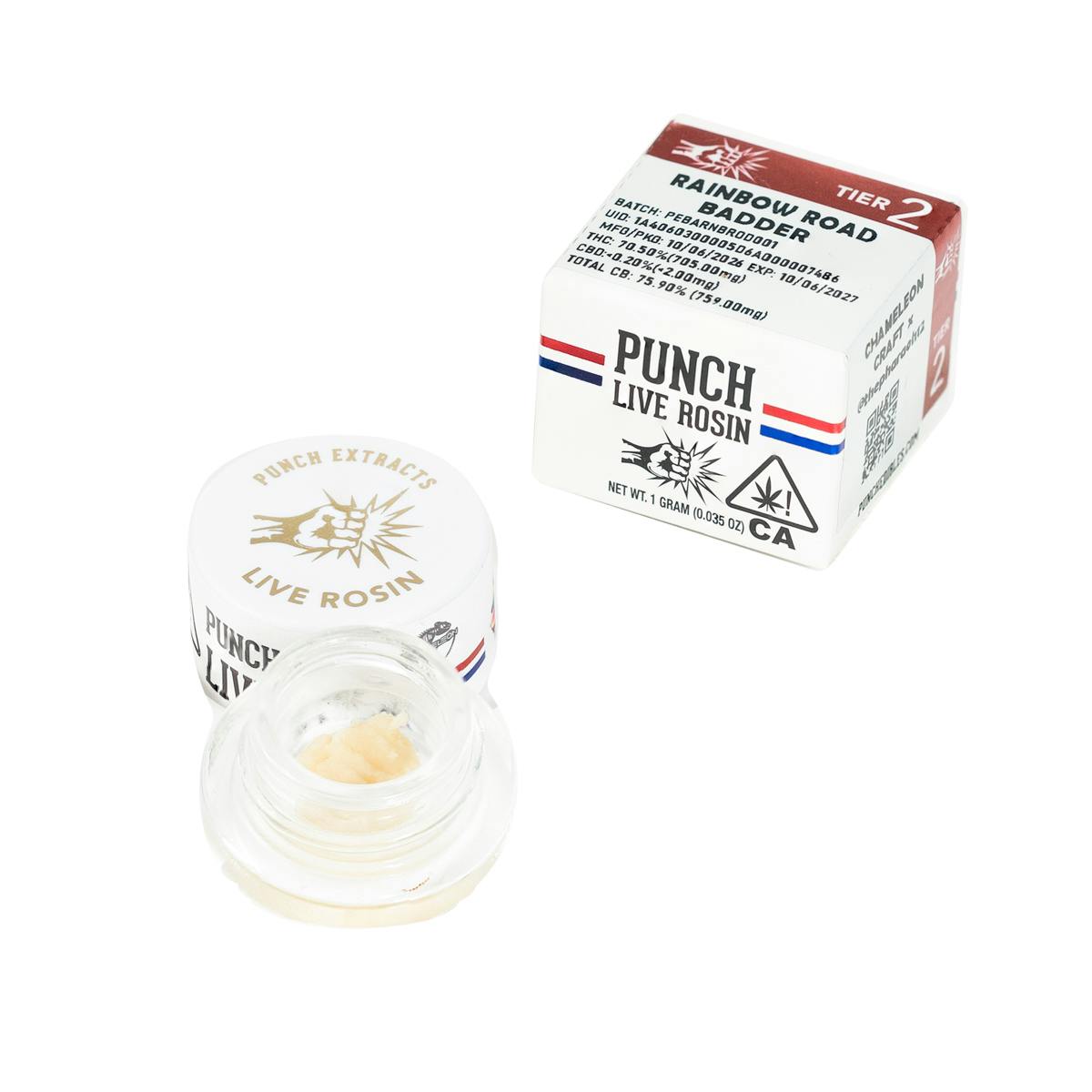 Punch | Rainbow Road | Tier 2 | Live Rosin | Cold Cure Badder | 1g