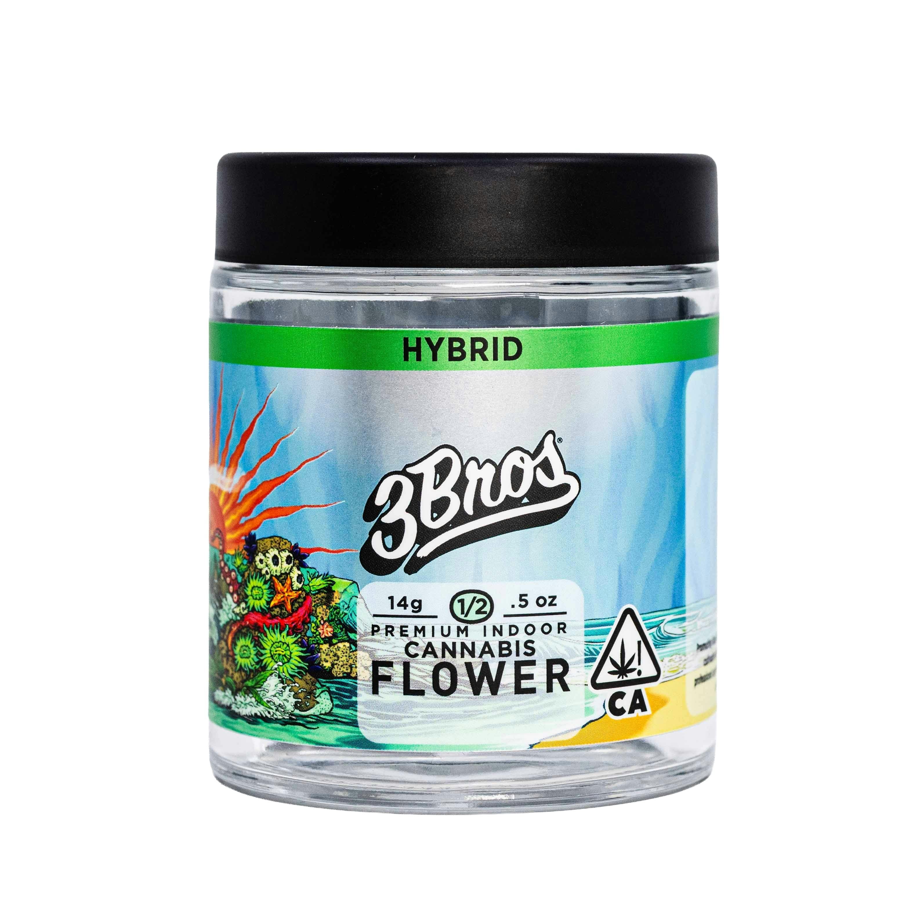 3 Bros | Indoor Flower | 14g | Coastal Fog | Hybrid