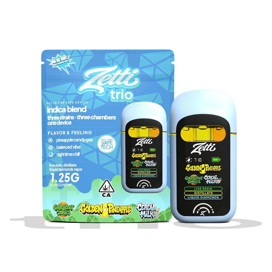 ZETTI TRIO | GOLDEN PINEAPPLE x GIRL SCOUT COOKIES x CEREAL MILK | 1.25G