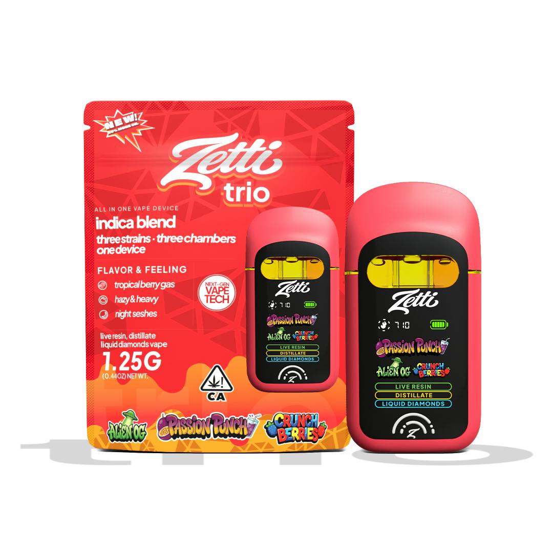 ZETTI TRIO | PASSION PUNCH x ALIEN OG x CRUNCH BERRIES | 1.25G