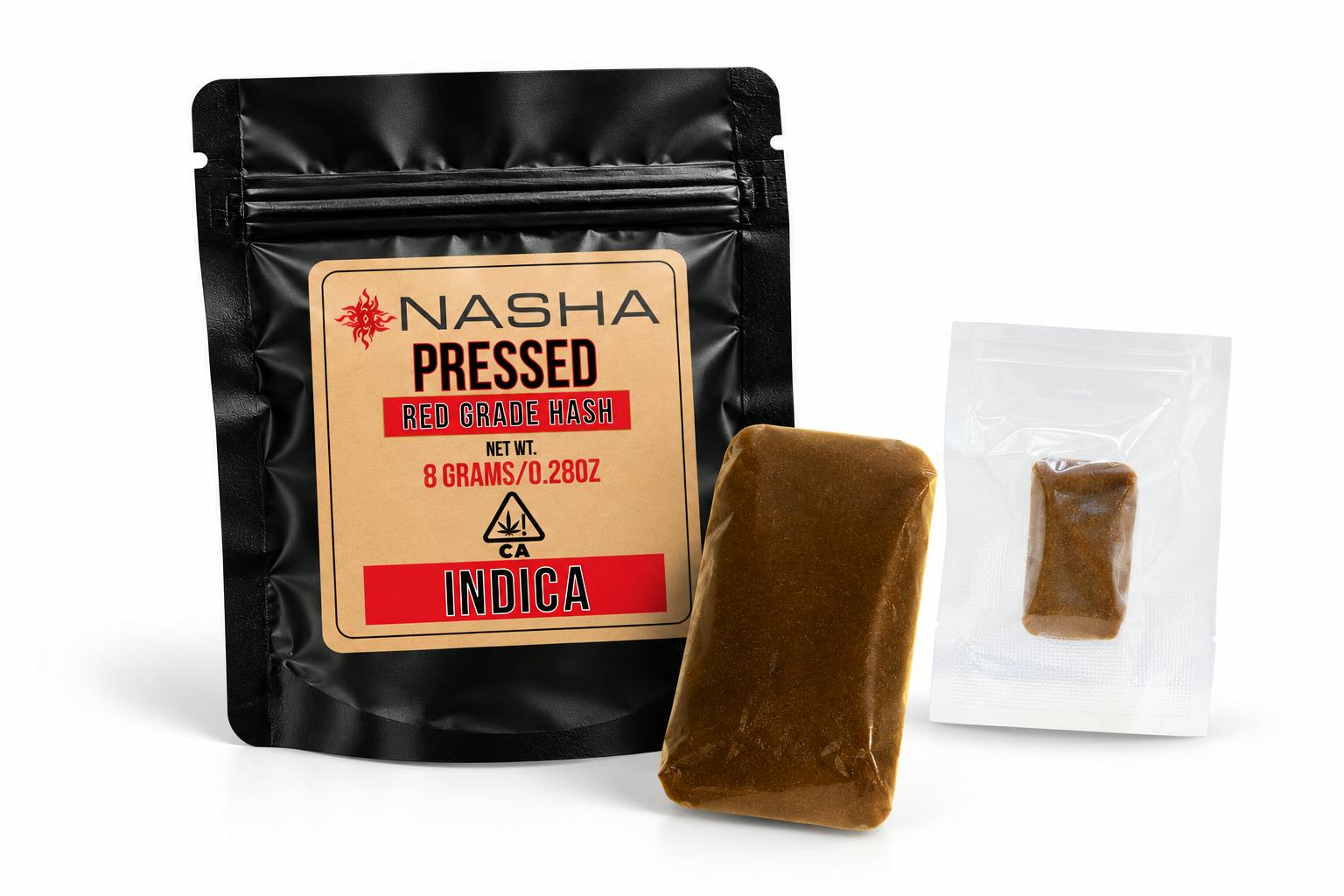 ICC (I) Red Pressed Hash 8g
