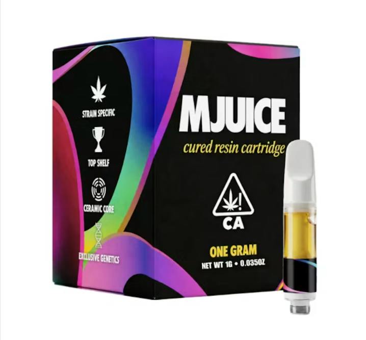 Mjuice - Pink Z Cured Resin Cartridge (barrett Farms) 1g