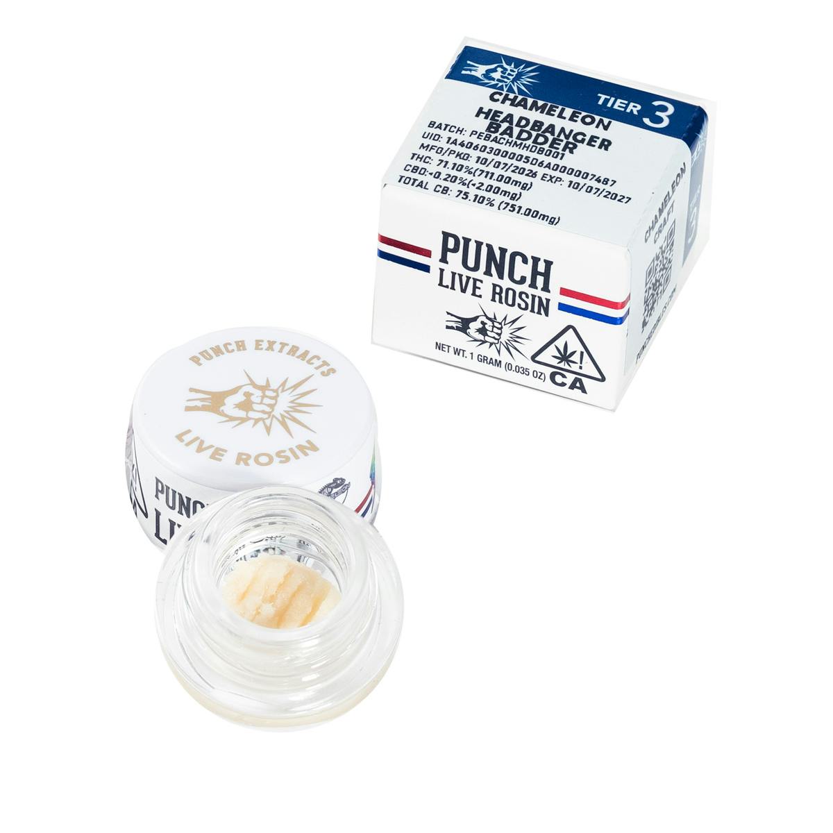 Punch | Chameleon Headbanger | Tier 3 | Live Rosin | Cold Cure Badder | 1g