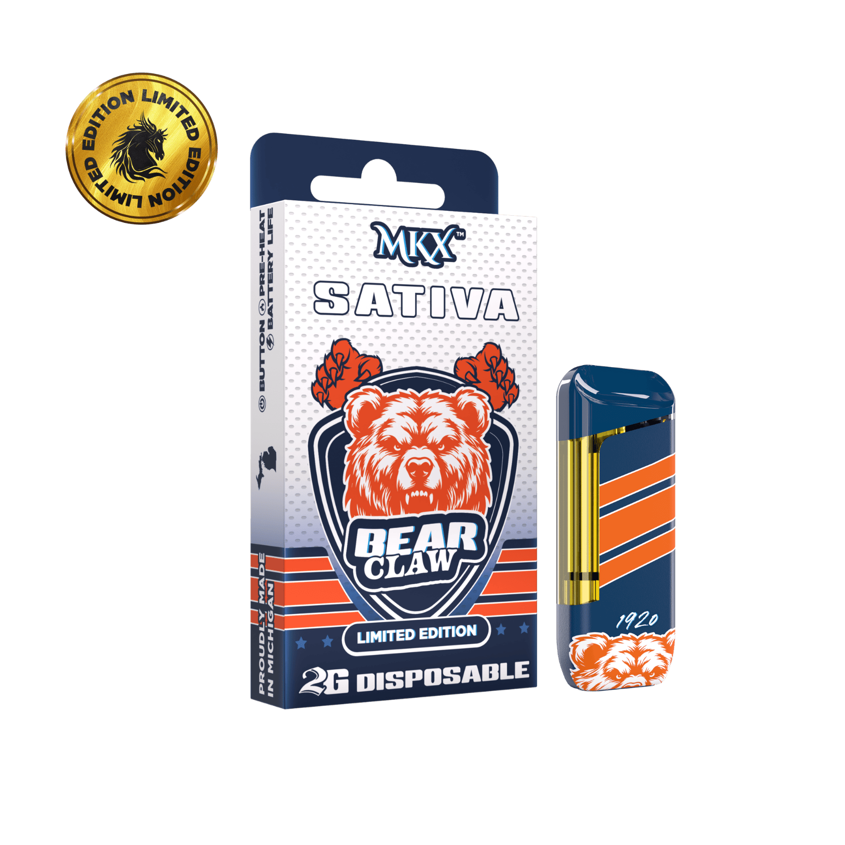 Limited Edition Chicago Sports Edition | Bear Claw | Disposable | 2g ...