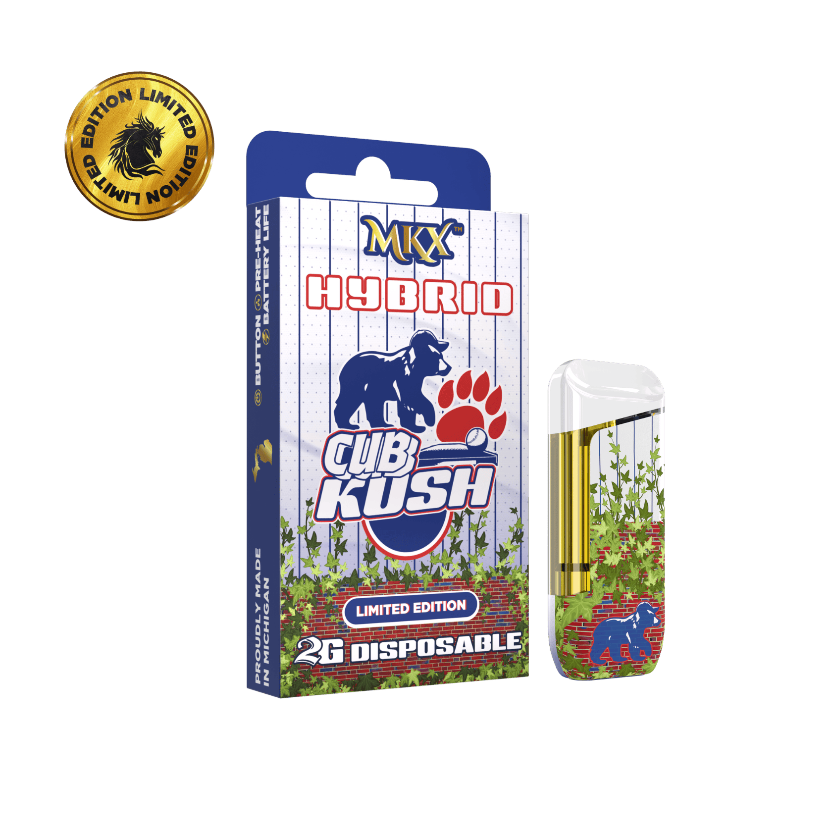 Limited Edition Chicago Sports Edition | Cub Kush | Disposable | 2g ...