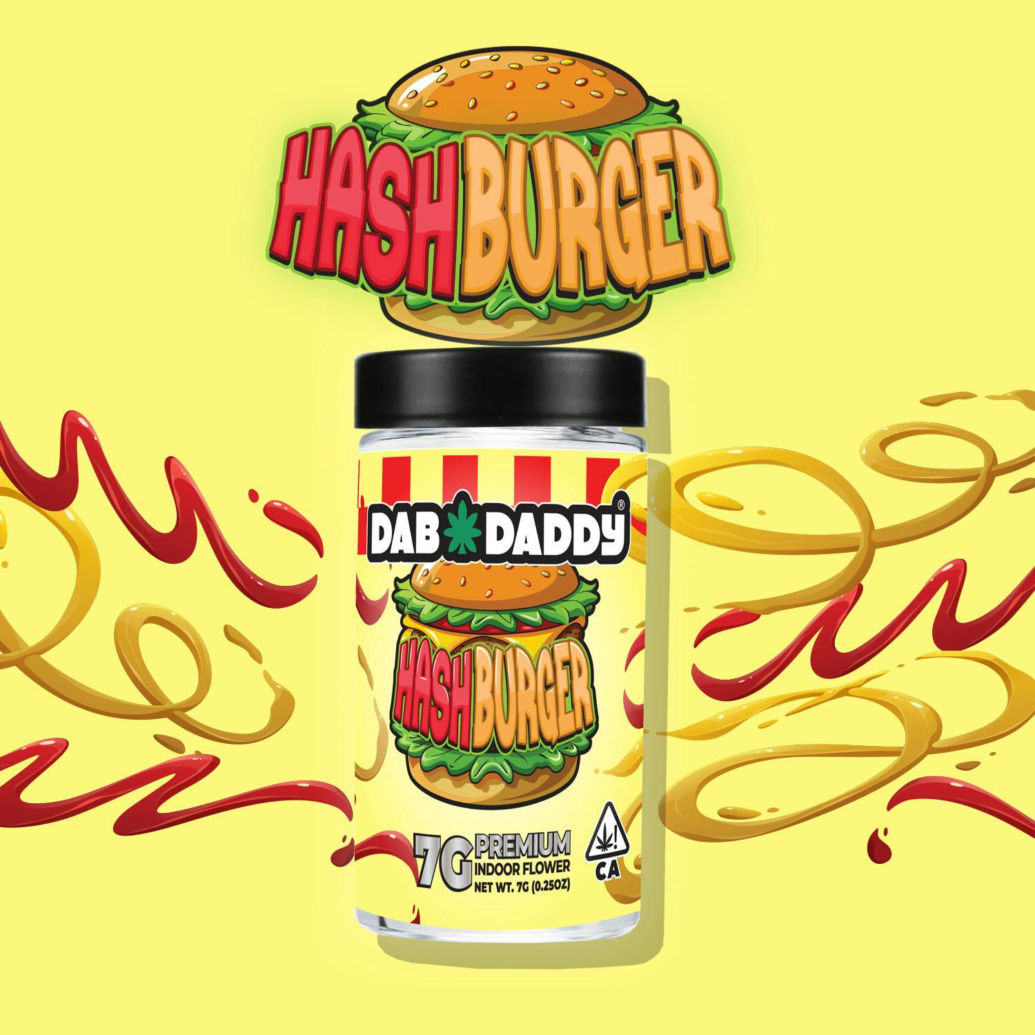 Hash Burger Flower Dab Daddy® 7g Premium Indoor Flower HYBRID