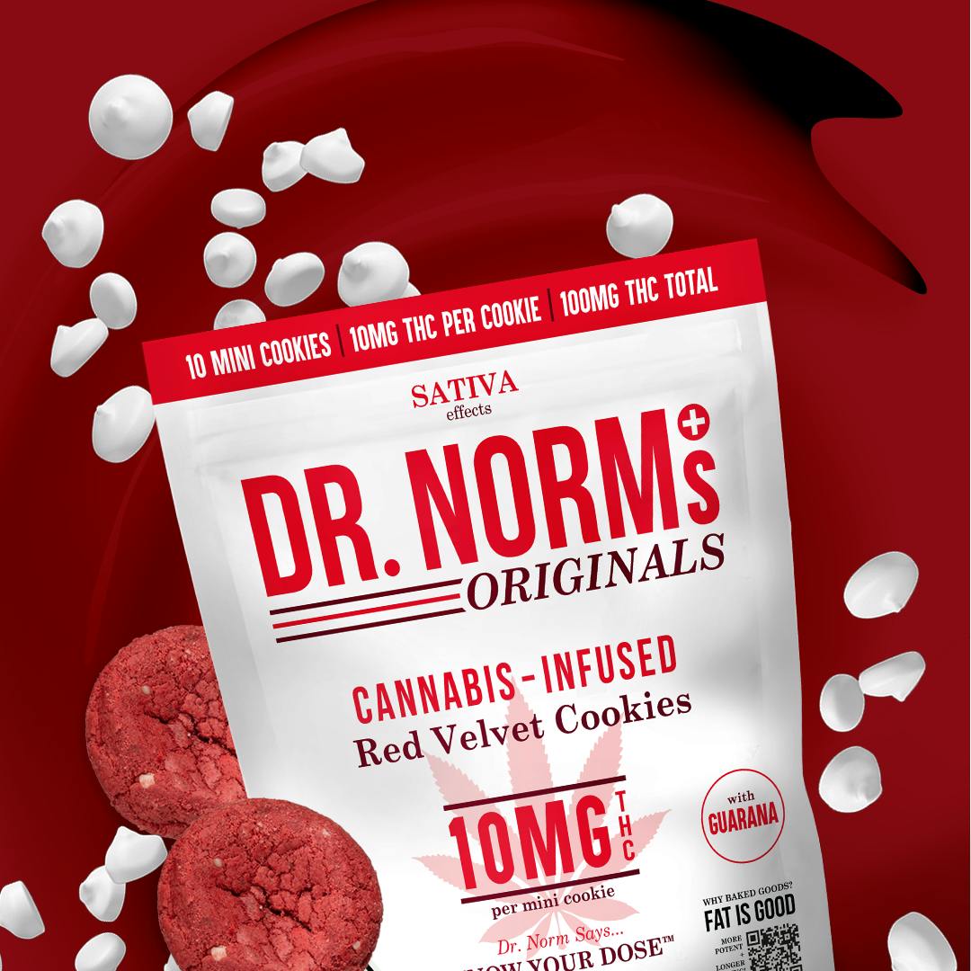 Red Velvet 10mg Cookies - SATIVA - Dr. Norm's
