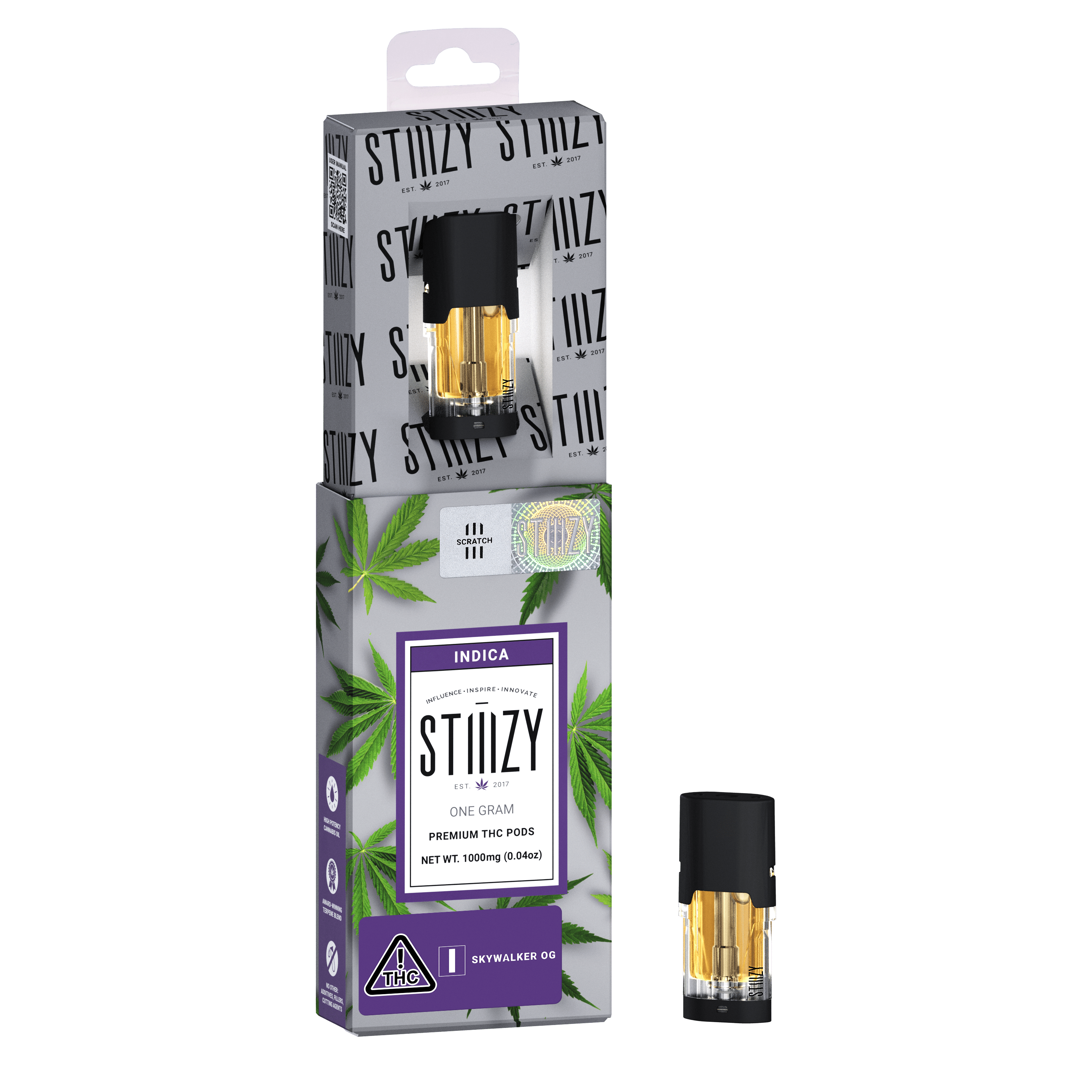 Vape Cartridge - SKYWALKER OG 1G Original THC Pod - STIIIZY - STIIIZY