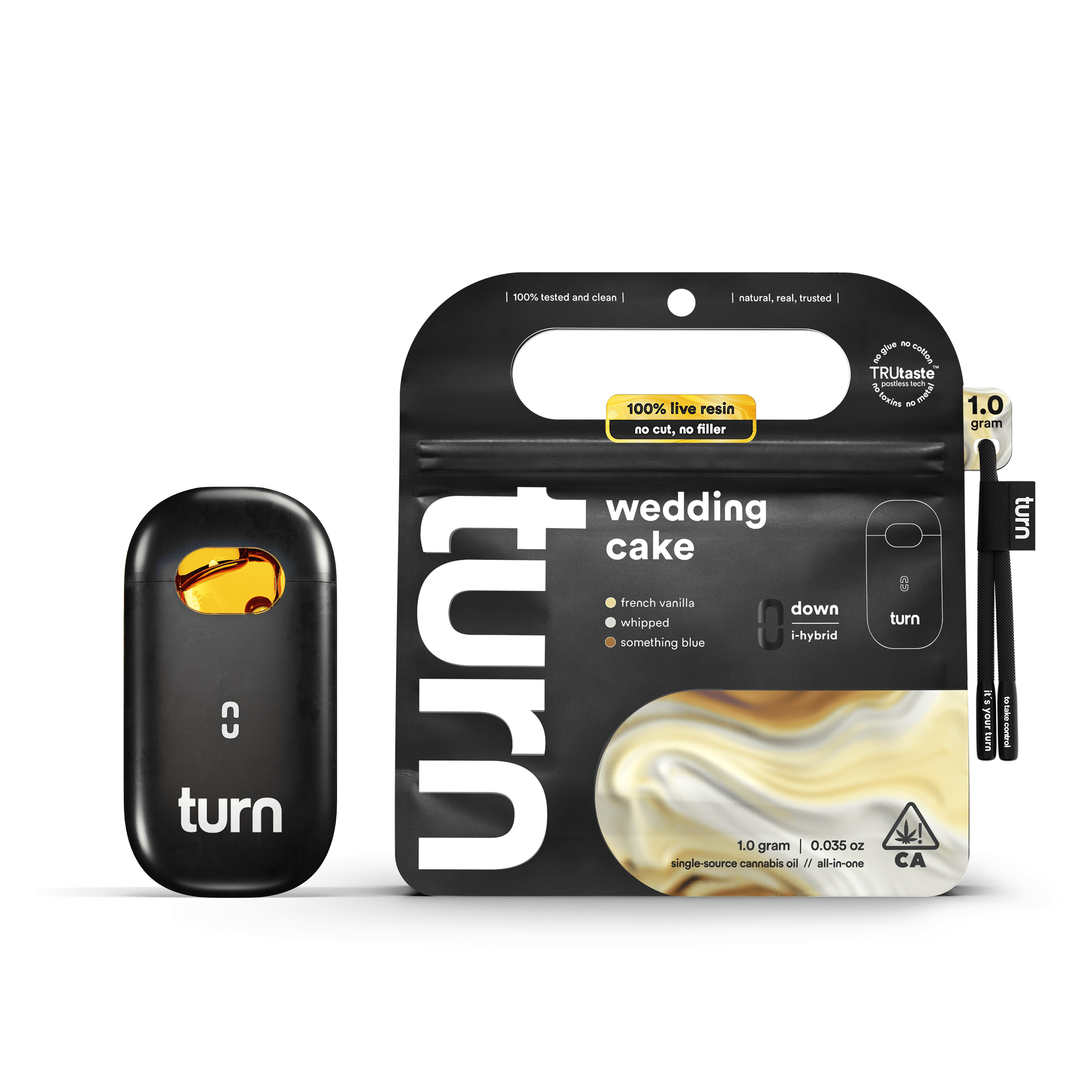 Wedding Cake | 100% Live Resin | AIO | Indica-Hybrid - turn