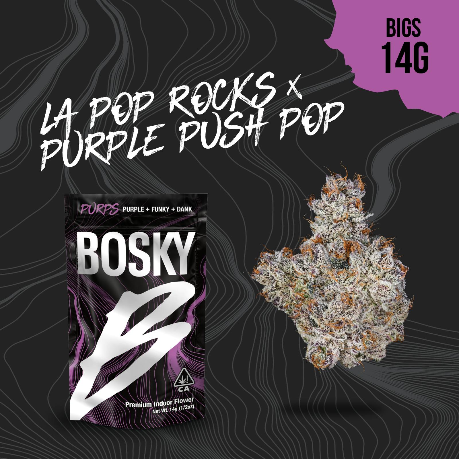 BOSKY | LA Pop Rocks x Purple Push Pop | Big Buds | Purps | 14g