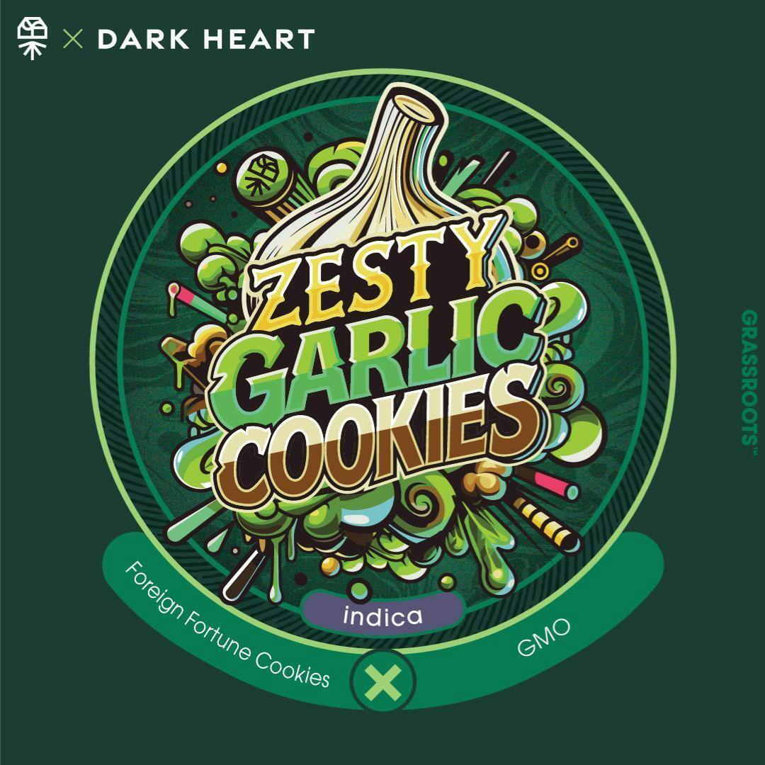 Zesty Garlic Cookies Small Buds - Dark Heart Collection - Grassroots