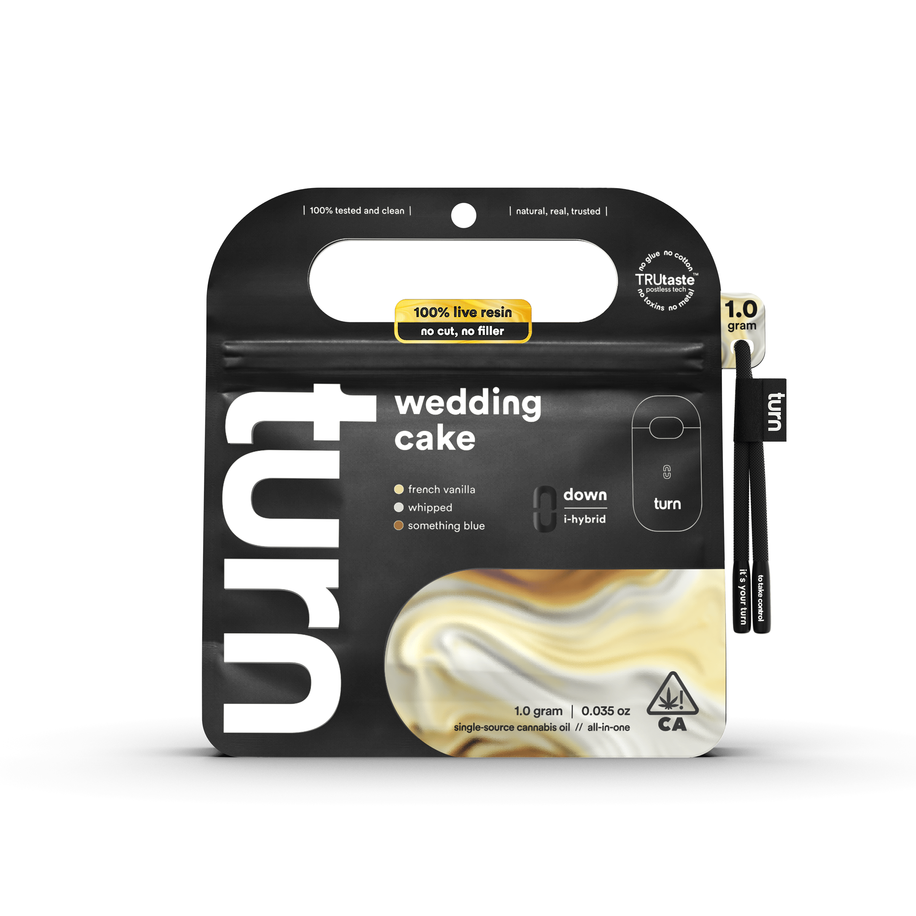 Wedding Cake | 100% Live Resin | AIO | Indica-Hybrid - turn