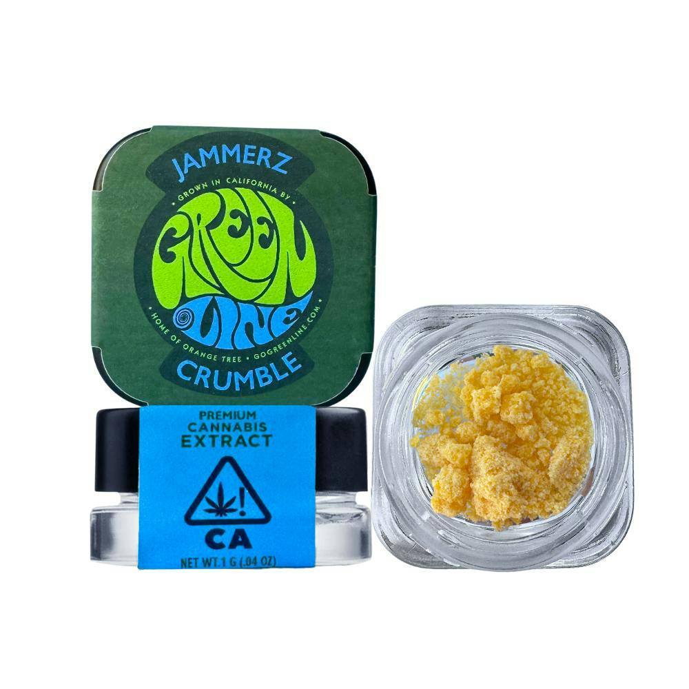 Jammerz - Crumble - Extract - Indica Hybrid - 1g - Greenline