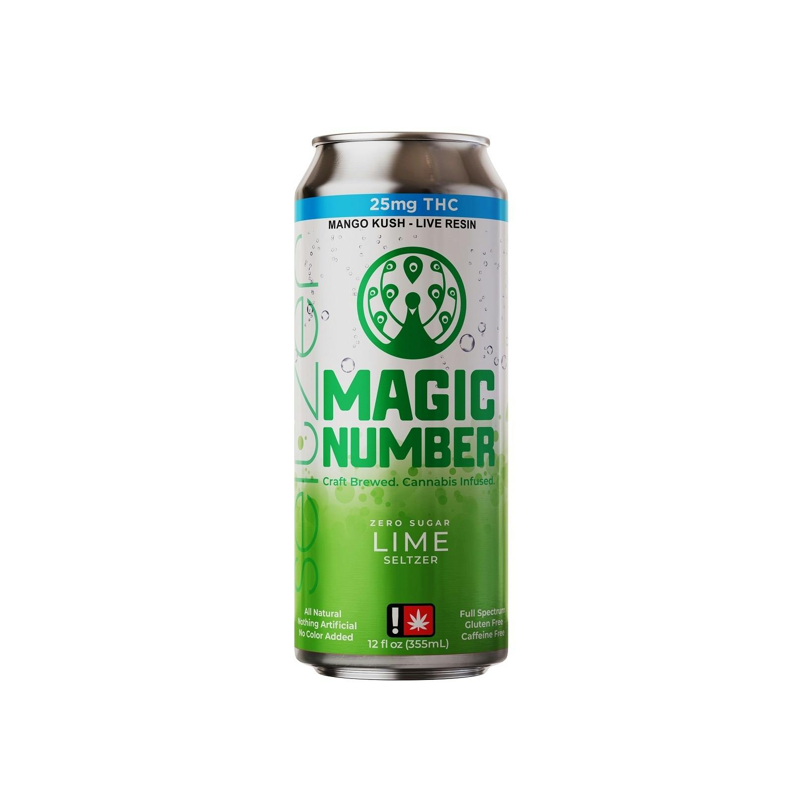 Lime Seltzer 25mg THC - Magic Number
