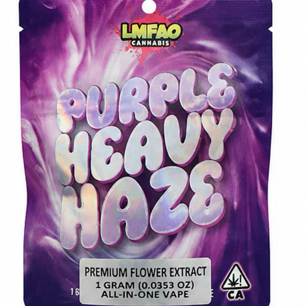 Purple Heavy Haze | Disposable | 1g - LMFAO Cannabis