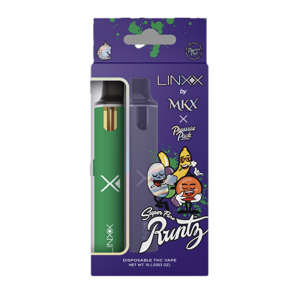 pure thc vape pen disposable MKX x Pressure Pack | Super Runtz | LINXX | 1g Colour:Blue DTL FOODCITY VooPoo Drag X Max
