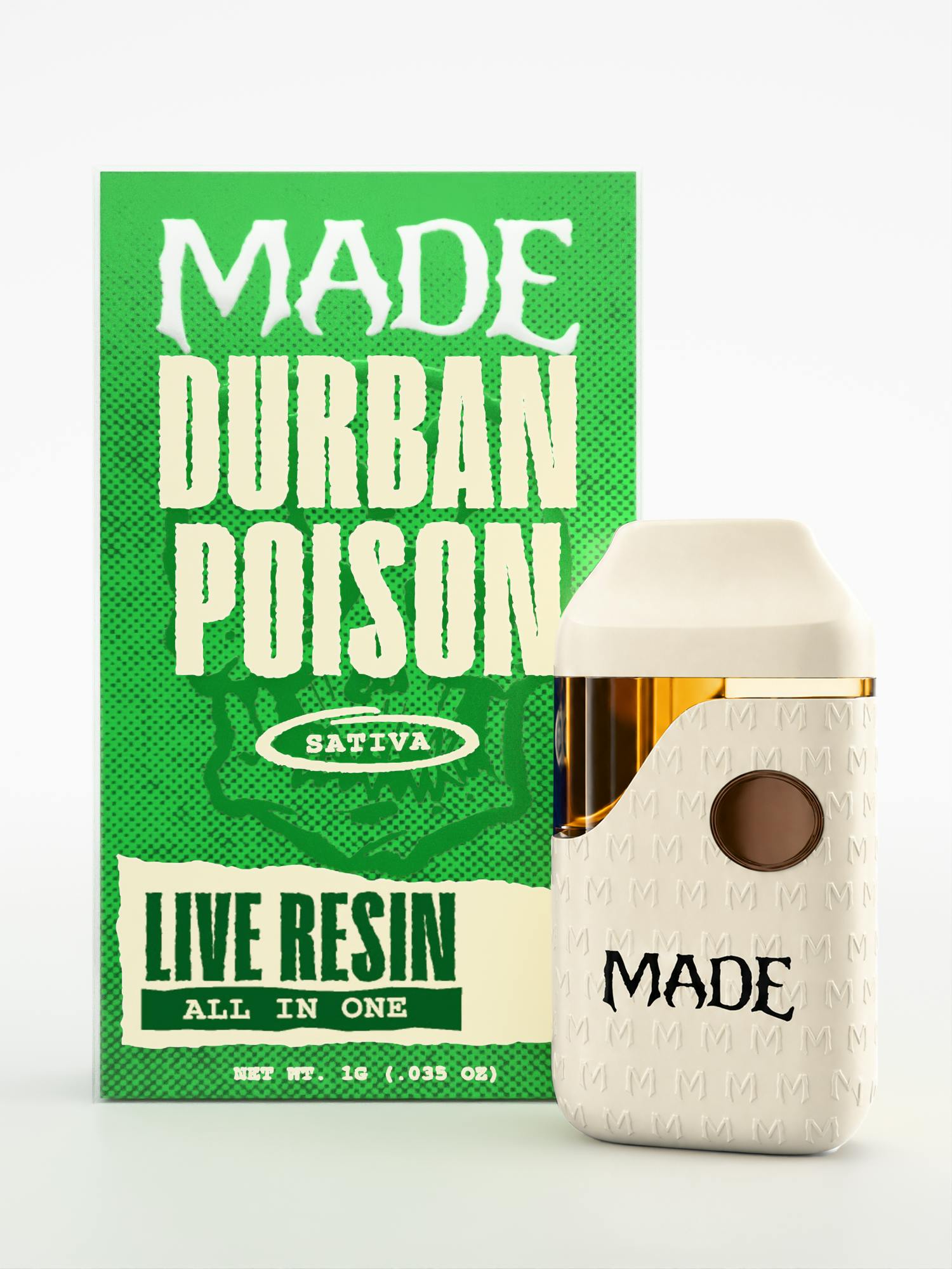 MADE | Durban Poison | Live Resin AIO | 1G - MADE