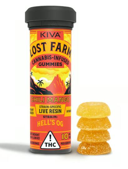 Chili Mango 'Hell's OG' Live Resin Gummies | 100mg | 10ct | 10mg