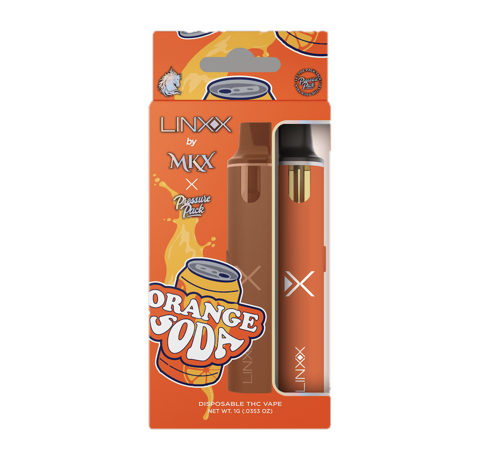 orange soda disposable vape MKX x Pressure Pack | | LINXX | 1g RELX Vape Pods Flavor:Mighty Menthol Vape Doesn't Charge: 6