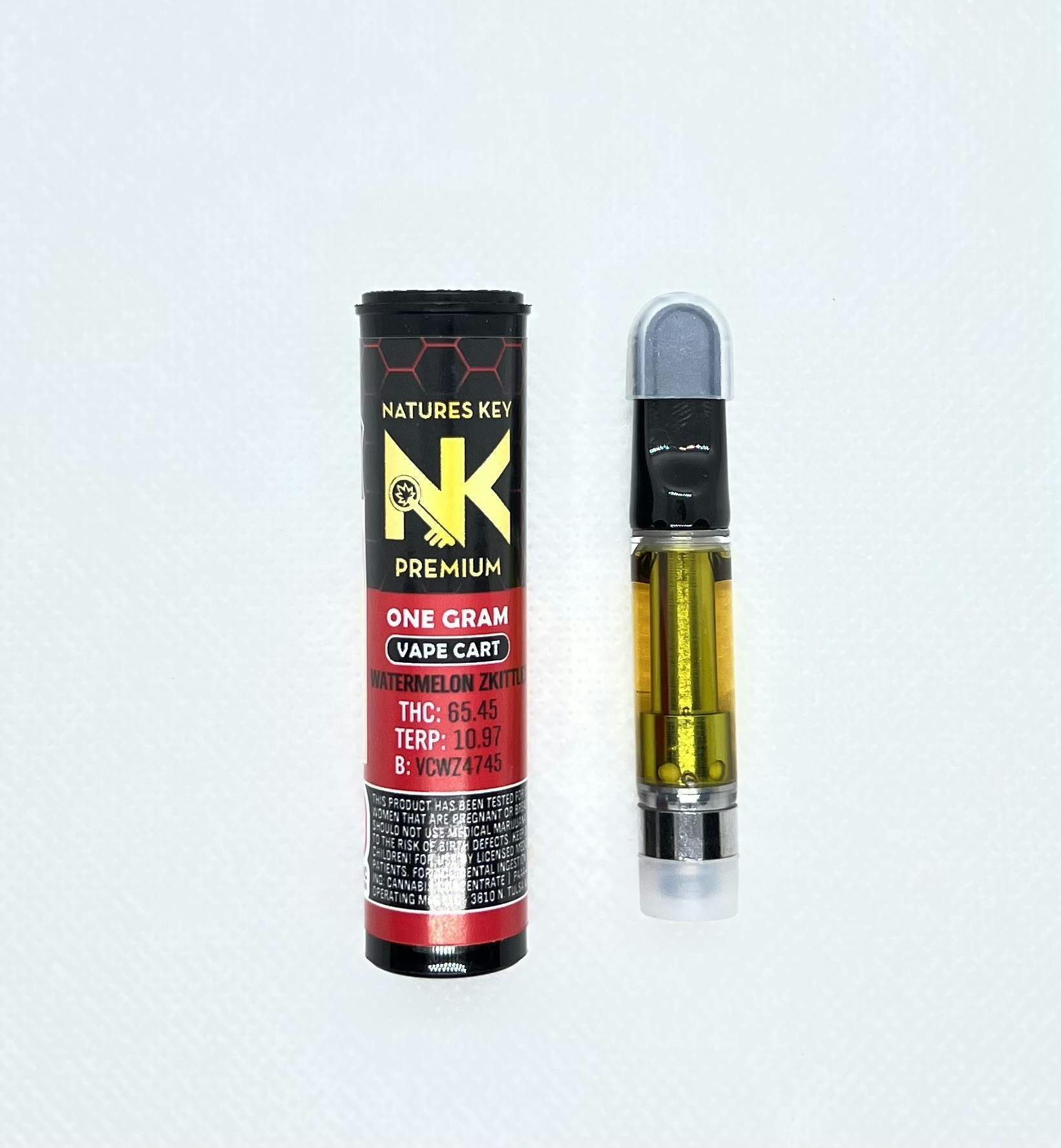 Watermelon Zkittles 1g Vape Cart - Natures Key